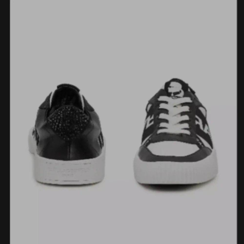 MICROSUEDE AND TUMBLED PU UPPER •KARL LAGERFELD LOGO PRINTED UPPER DETAIL •RHINE - Picture 4 of 6